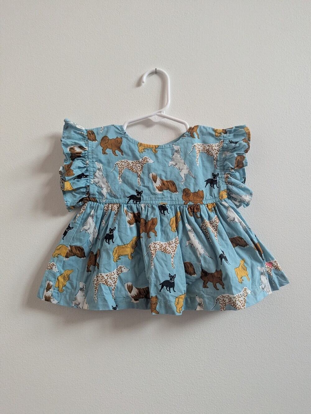 Pink Chicken Dress 6-12m Baby Girls Blue Dog Boutique